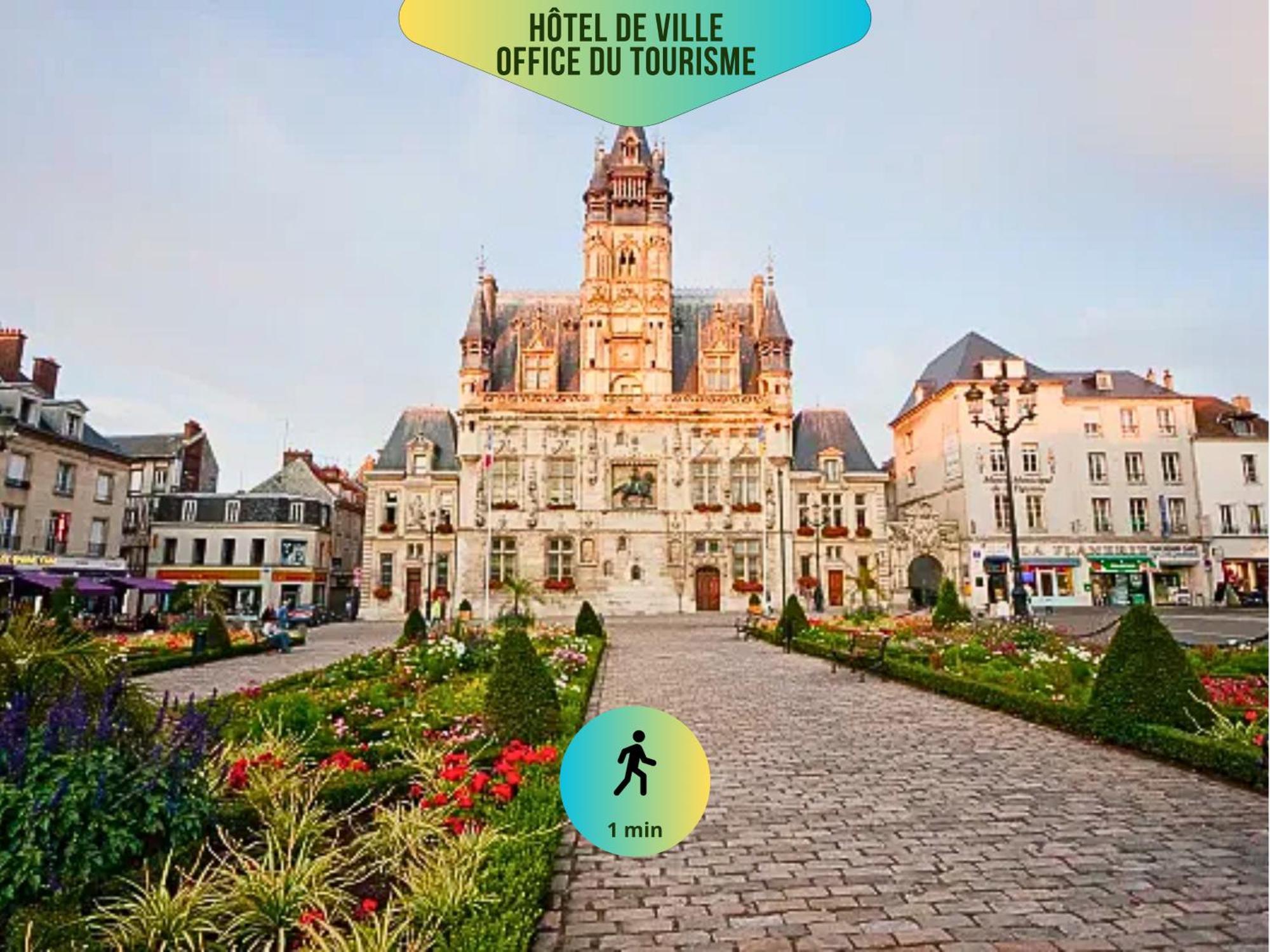 Le Corneille - Ideal Pros & Couples - Centre Historique - Chateau 5Min - Gare 10Min - Au Calme - Fibre กงเปียญ ภายนอก รูปภาพ